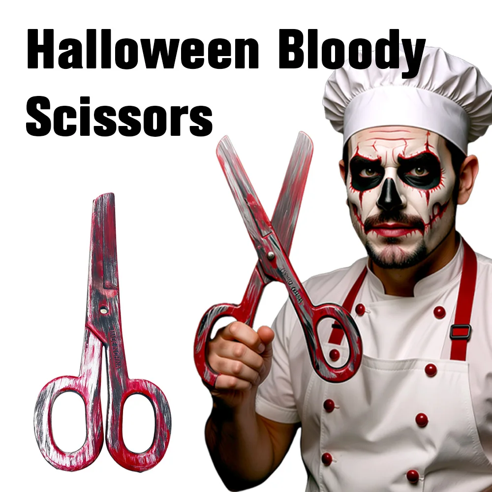 

Halloween Fake Scissors Prop – Plastic Giant Clown Scissors Props for Party, Prank, Cosplay & Haunted House Decoration