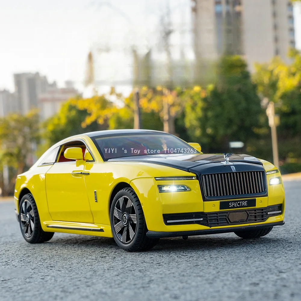 1:24 Rolls Royces Spectreโลหะผสมใหม่EnergyรถDiecastโลหะLuxyรถชาร์จรุ่นรถเสียงและแสงเด็กToyGift30