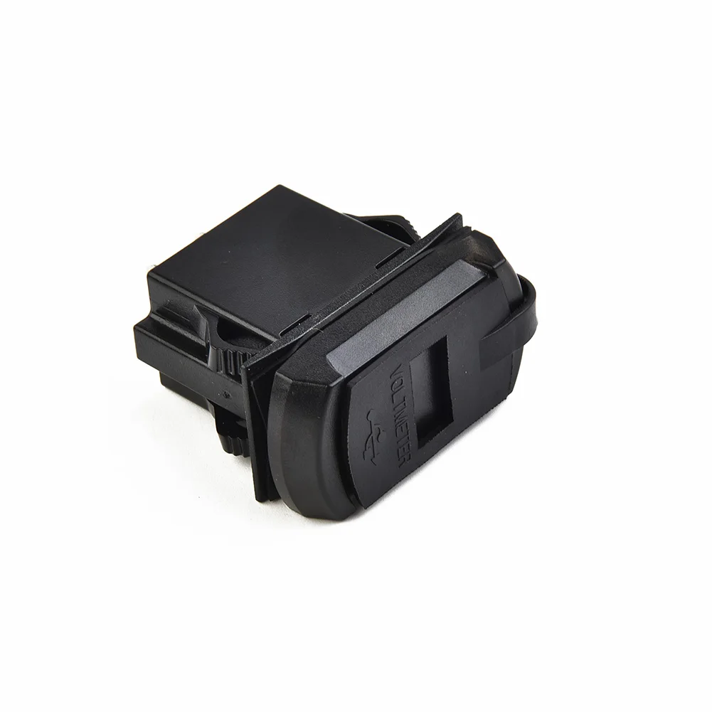 Practical Digital Display Voltmeter & Cable 12V Car Charger Dual USB Dustproof LED Large Capacity Switch  Practical