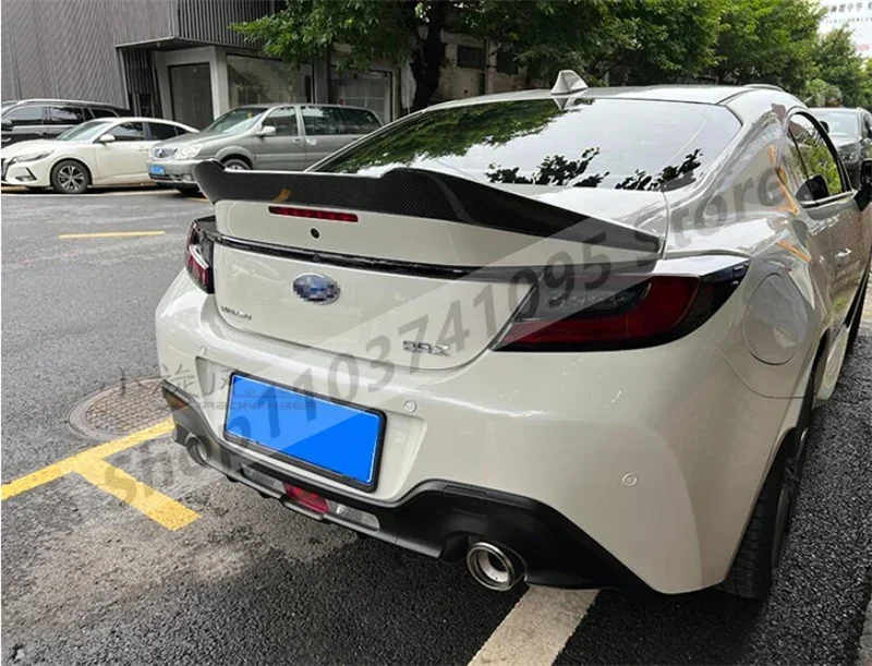 Real Carbon Fiber Rear Wing Lip Diffuser Tail Trunk Spoiler For Toyota GR86 ZA86 / Subaru BRZ 2021 2022 2023 2024 2025