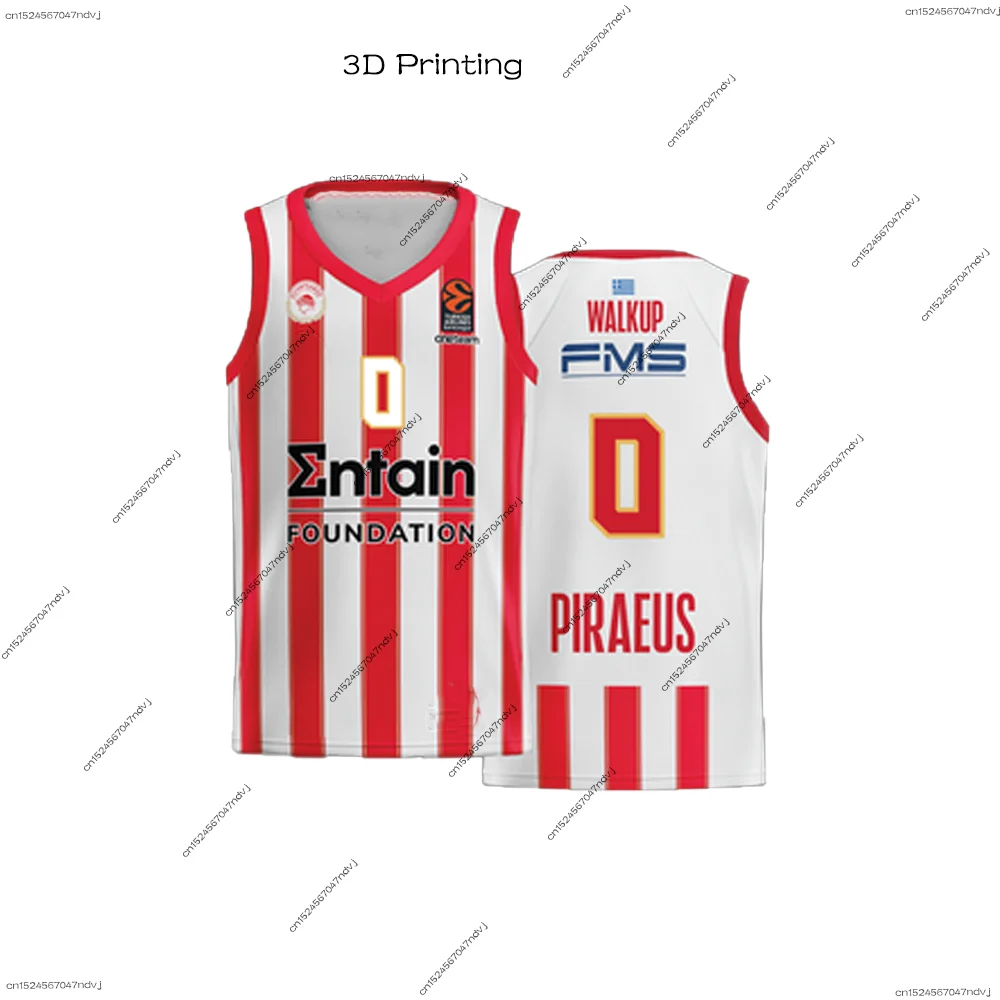 24/25 New Arrivals Greece Basketball Jerseys Olympiacos Athens Basketball Jerseys Boy/Men Basketball Special Jerseys Sports Kits