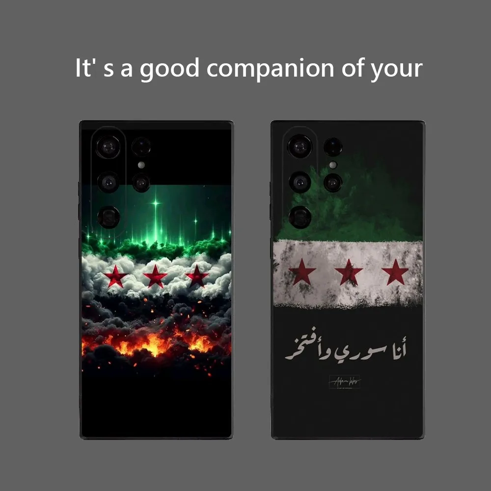 Syria For Flag Phone Case For Samsung Galaxy S25 Ultra S22 S23 S24 Ultra S21 S20 5G Protective Soft Silicone TPU Funda