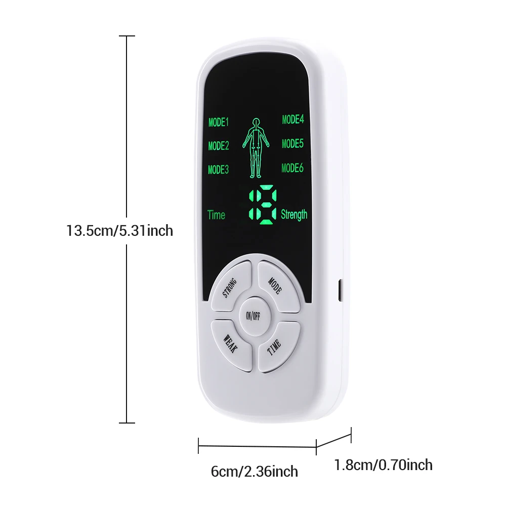 6 Modes TENS Electric Massager Muscle Relax Device