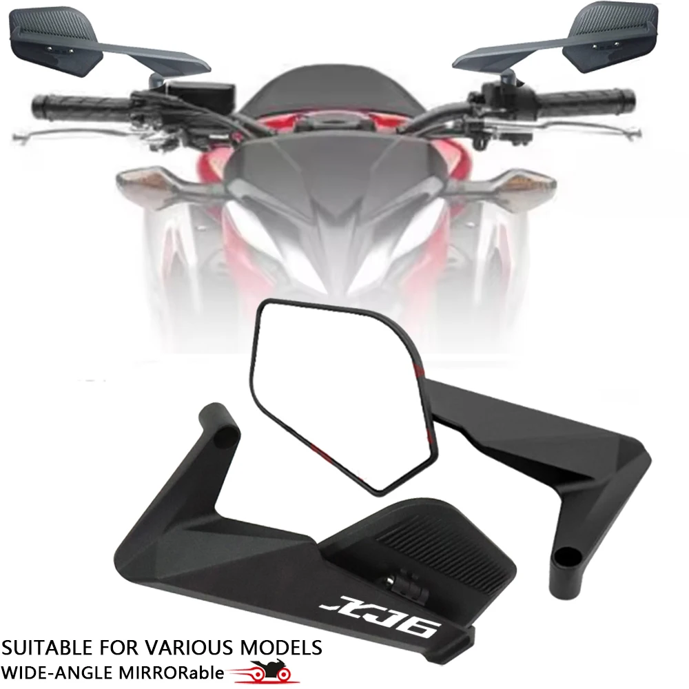 

Motorcycle Side View Mirror For YAMAHA XJ6 XJ6F XJ6N XJR300 XJR 1300 XJR1200 Rearview Mirrors Kits Rotate Adjustable
