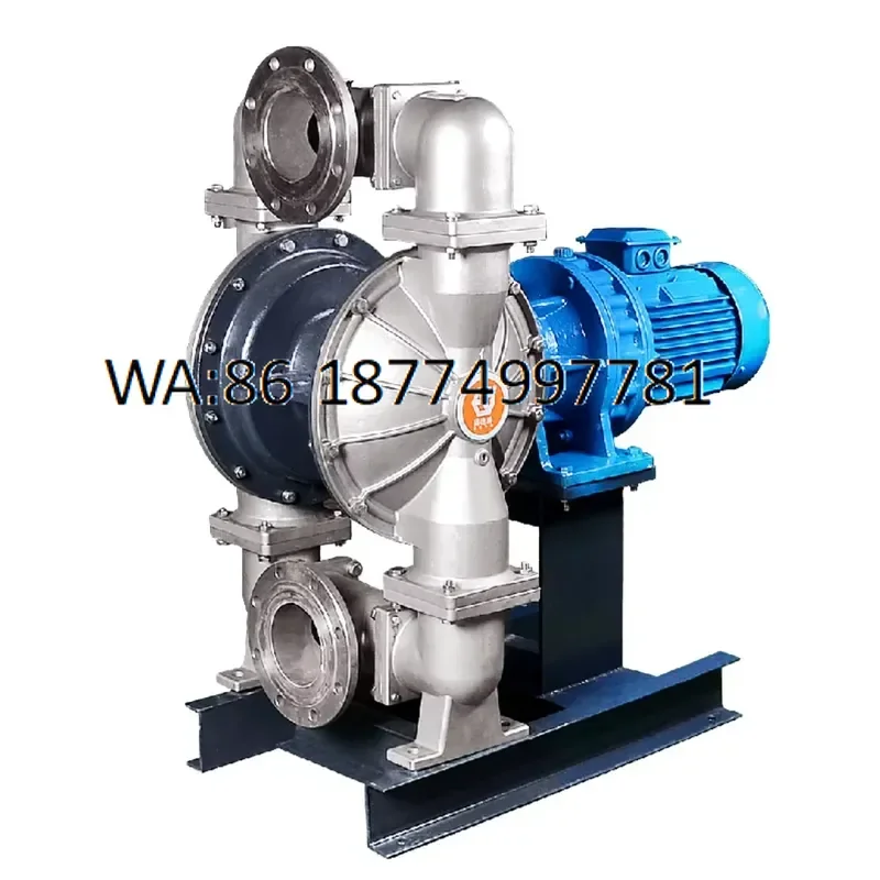 custom DBY3S-125P High Pressure Stainless Steel Double Diaphragm Pump 5 Inch Oil Transfer Alkali Resistant OEM 7 BAR Max for