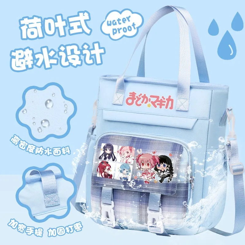 Anime Puella Magi Madoka Magica Cosplay Kaname Madoka Akemi Homura Polyester Fiber Rits Hanger Bijles Tas Messenger Bag