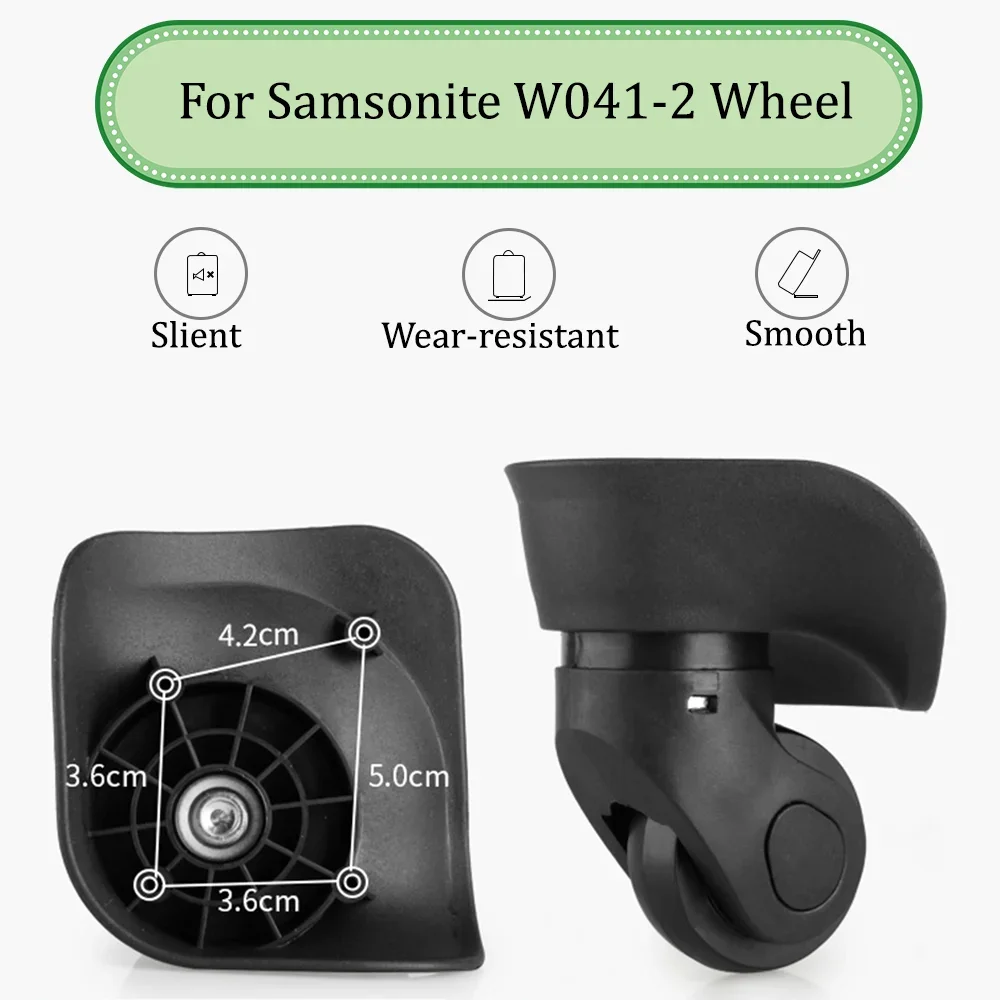 

For Samsonite W041-2 Universal Wheel Trolley Case Wheel Replacement Luggage Pulley Sliding Casters Wear-resistant