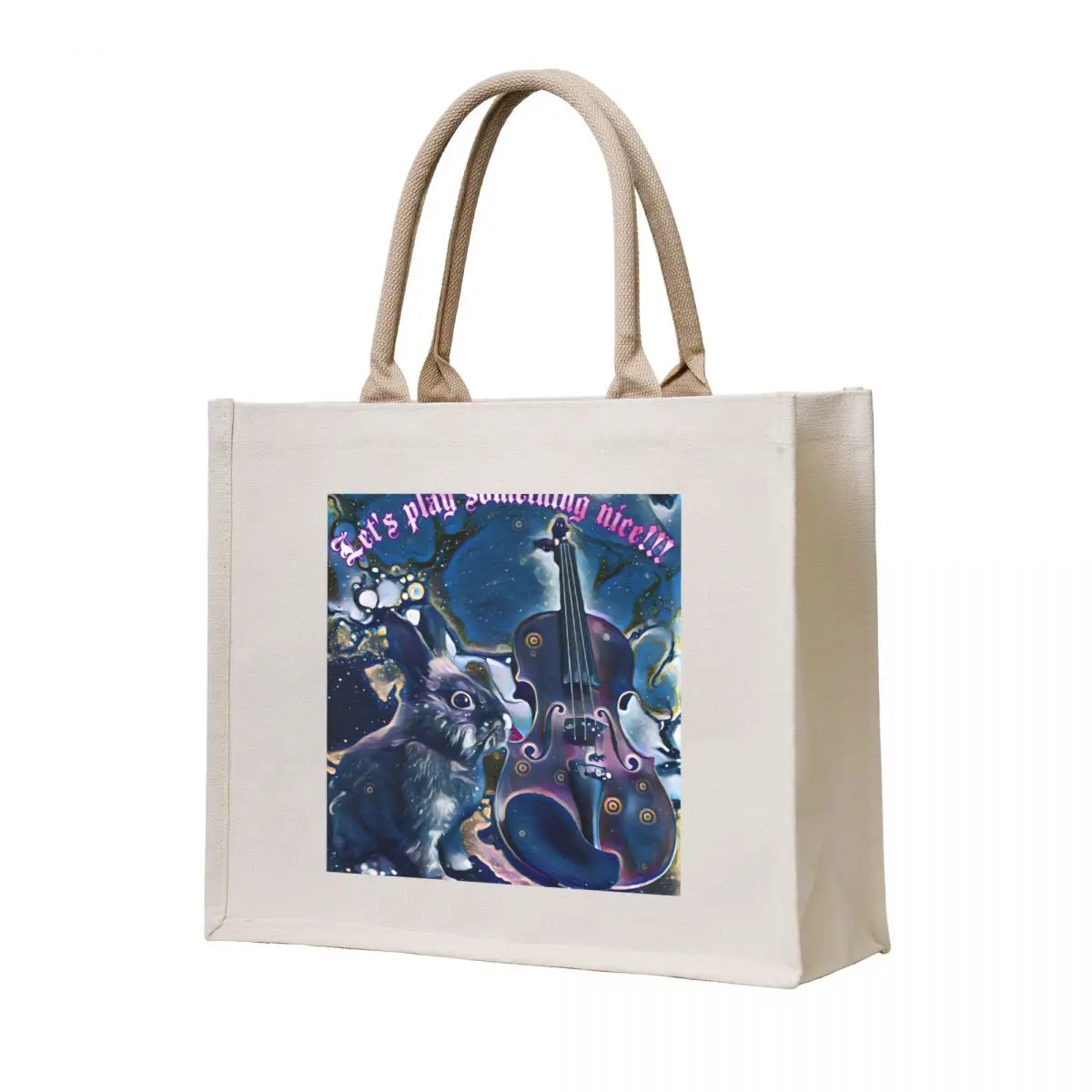 

Kiri with violin Tote Bag large tote bag ecological bags female bag Shopper handbag