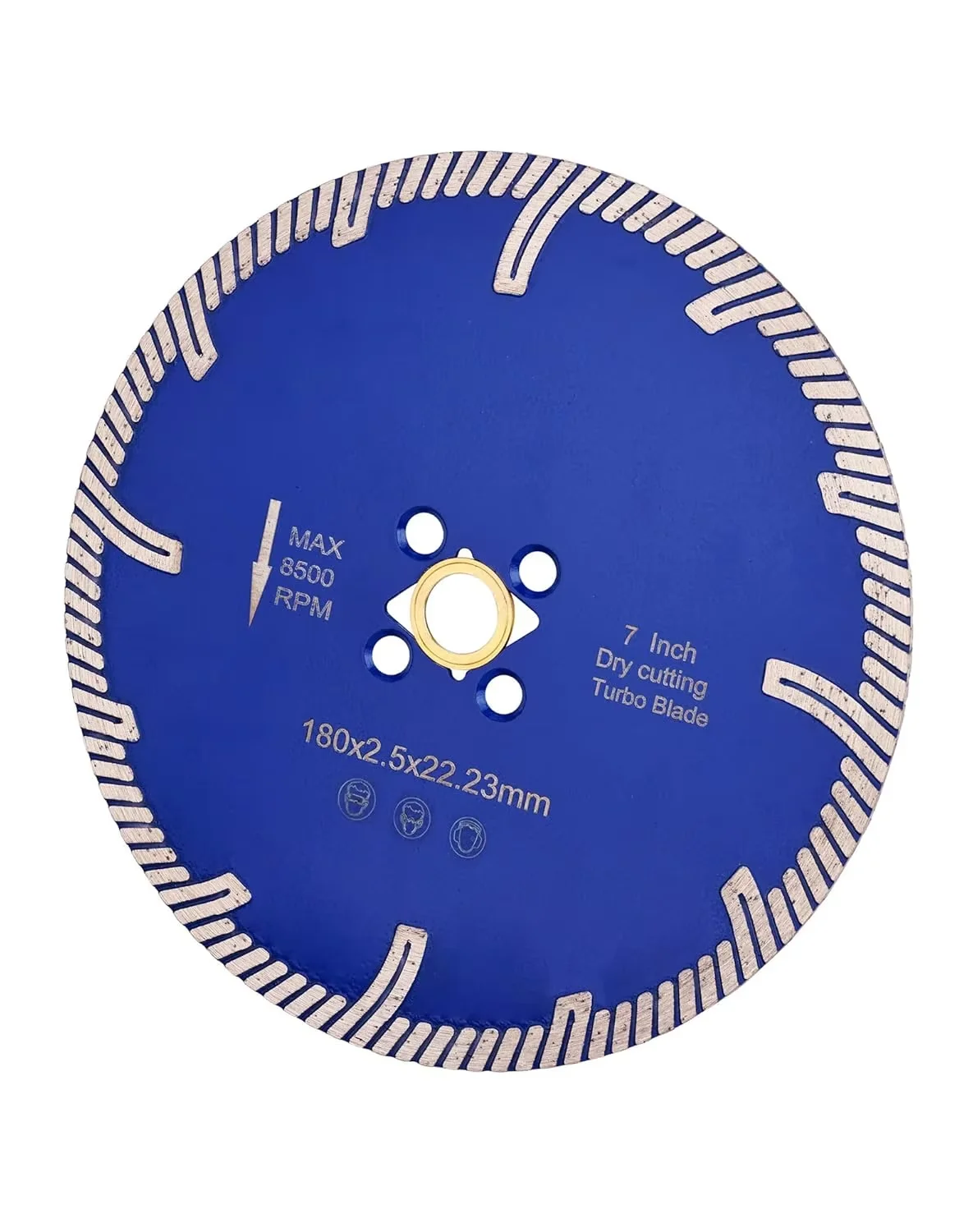 7 Inch 180mm Turbo T-segmented Diamond Cutting Blade for Granite Concrete Masonry Brick Stone Porcelain Tile