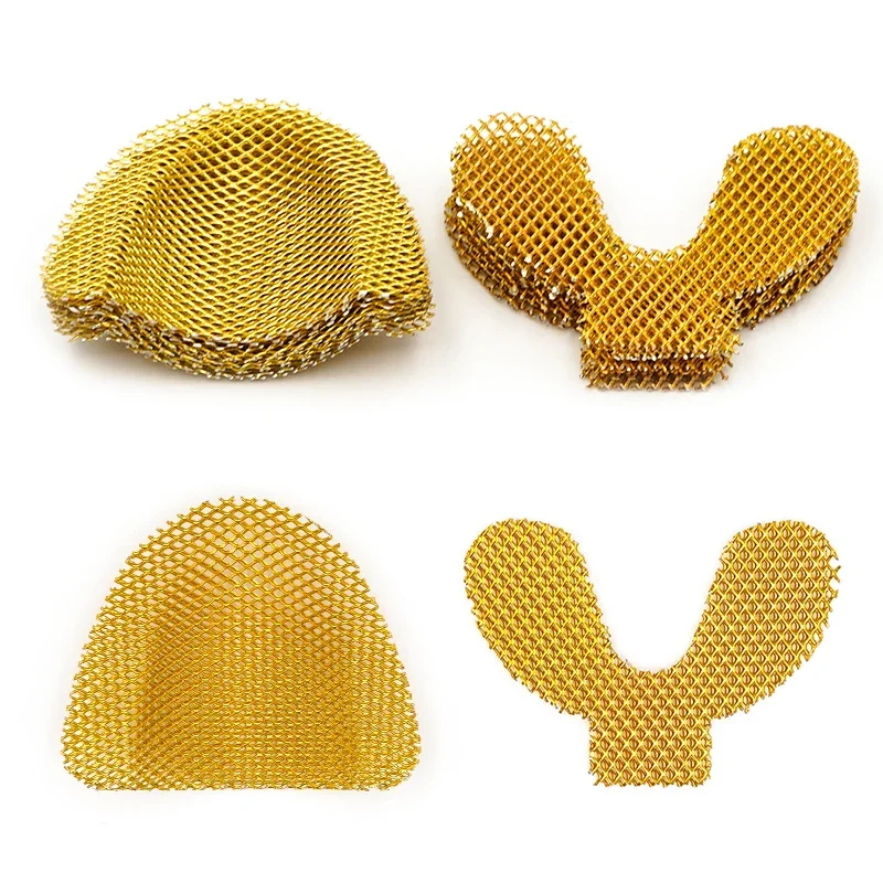 60/100Pcs Dental Impression Metal Net Tray Denture Material Metal Palatal Reinforcement Mesh For Strengthen Upper/Lower Teeth