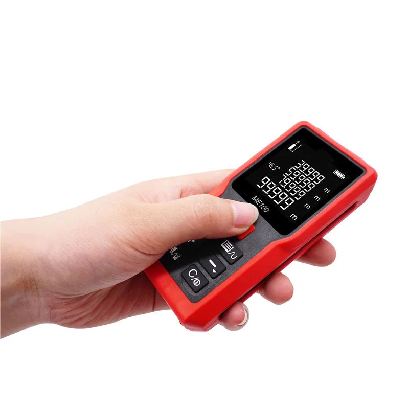 100m Digital Laser Distance Meter For Area Measuring PLS-ME100