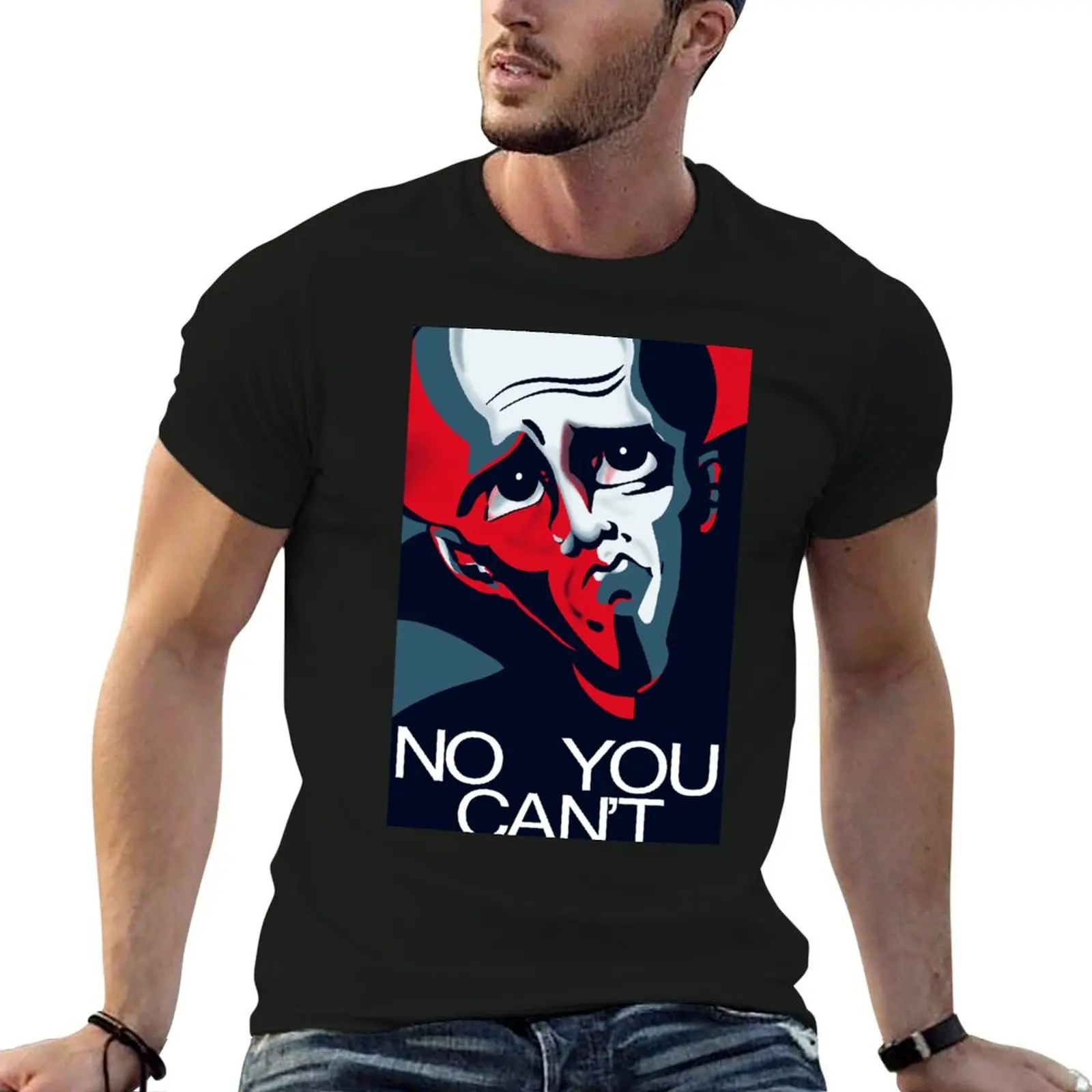 Megamind No You Can't T-Shirt Simple Solid Color Crew Neck Tee