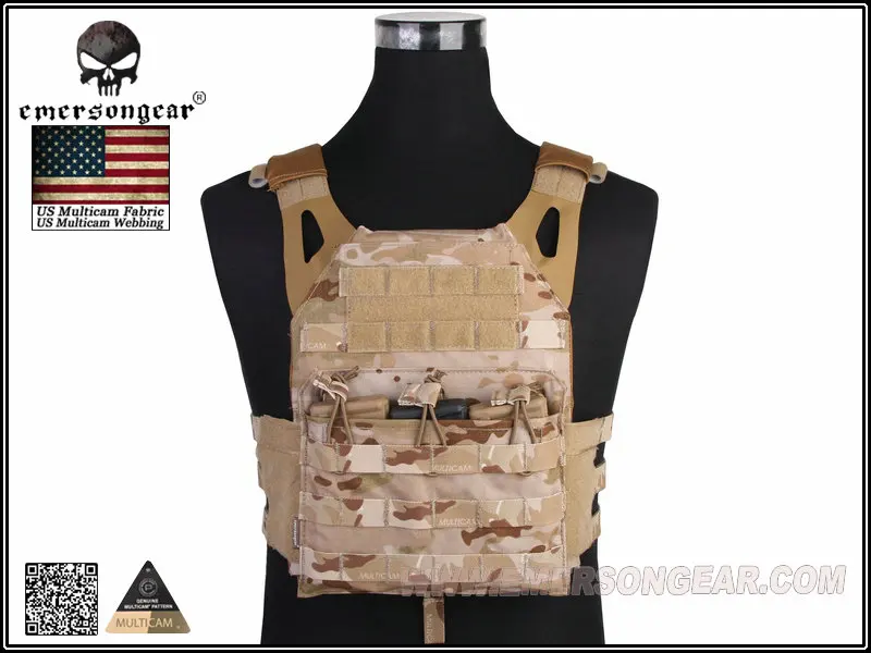 Emersongear-JPC Tactical Jumper Carrier Vest, Simplified Version, Combat Multicam Carrier, EM7344