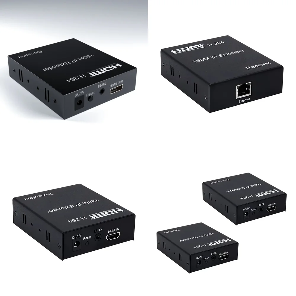 

High Quality 1080p Extender Over LAN IP for TV Projector with IR Loopback Support 150m Long Distance