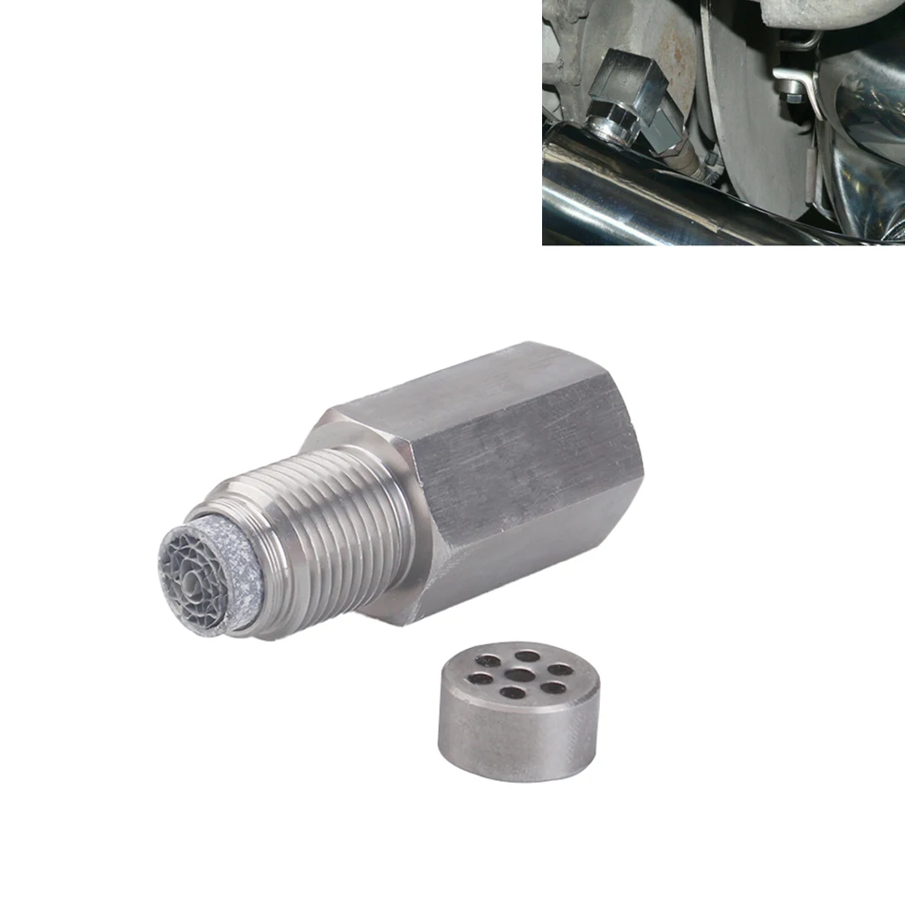 범용 실버 자동차 익스텐더 스페이서 어댑터, O2 산소 센서, 미니 촉매 포함, M18 x 1.5 변환기, CEL 제거기 점검 