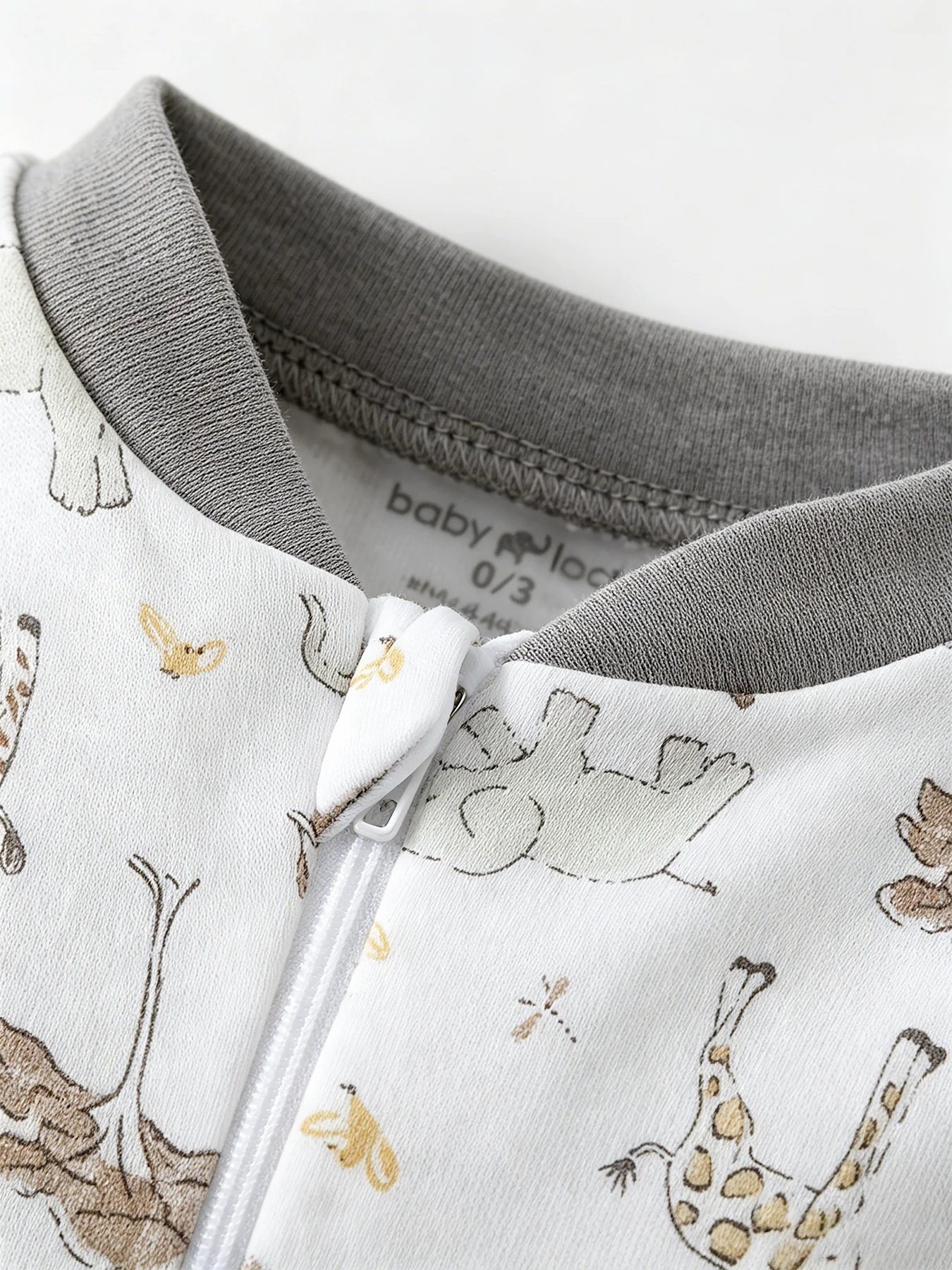 TtkaaBaby 100% Baumwolle Tier-Print Langarm-Baby-Strampler-Set mit Füßen – Neugeborenen- und Erstgeburtstagsgeschenk – Detail 10