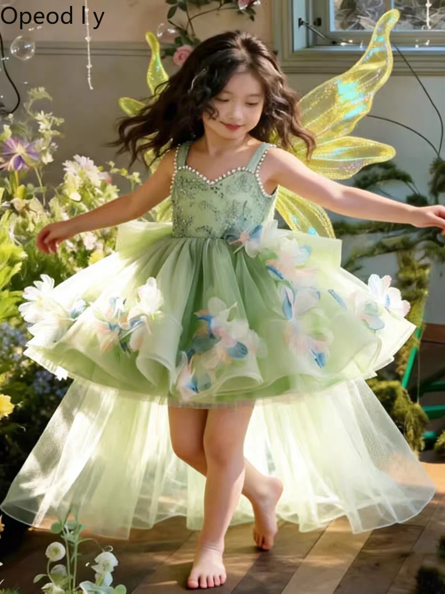 

Heavy Industry Sweet Japanese Original Lolita Girls' Dress Birthday Party Princess Style Fluffy Trailing Children's Dress