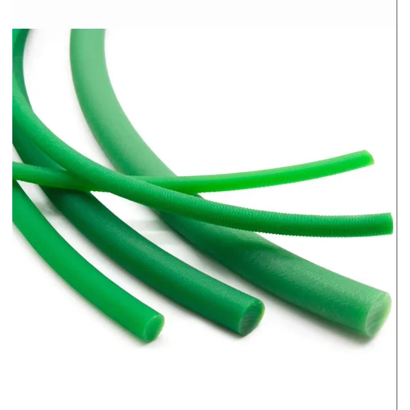1.5/2/2.5/3/3.5/4/4.5/5.5/6/7/8/9/10/11/12/15MM~18MM Green Coarse Smooth Polyurethane Solid PU Round Belt Round Belt Drive Belt
