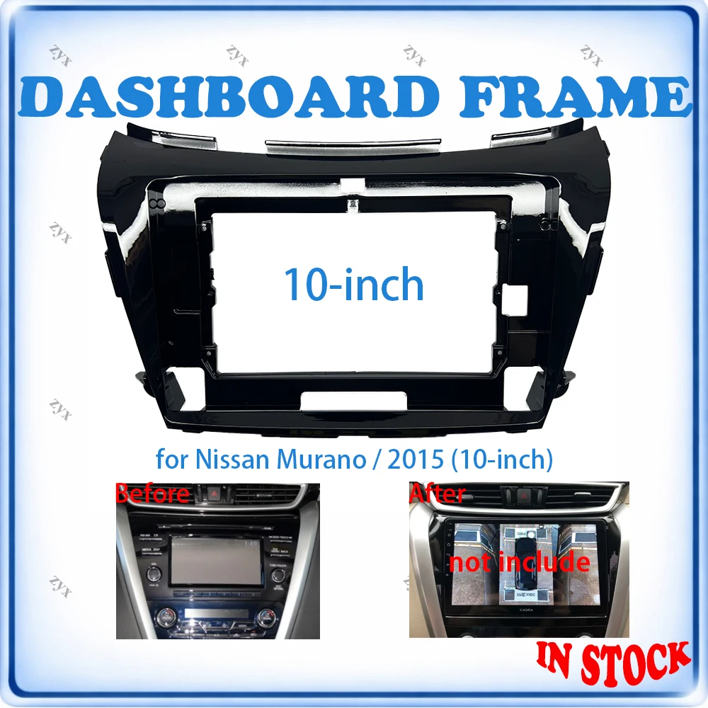 Car Radio Fascia Frame For Nissan Murano 2015 10 inch With Canbus Decoder & Wiring Harness Car Accessories Plug & Play