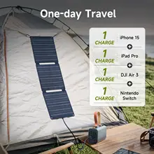 Portable 21W Solar Charger with Batteries #4
