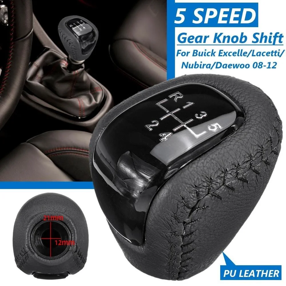 5 Speed MT Gear Shift Knob Shifter Head Ball for Buick Excelle Lacetti Nubira Daewoo 08-12 Pen for Chevrolet AVEO 09-13