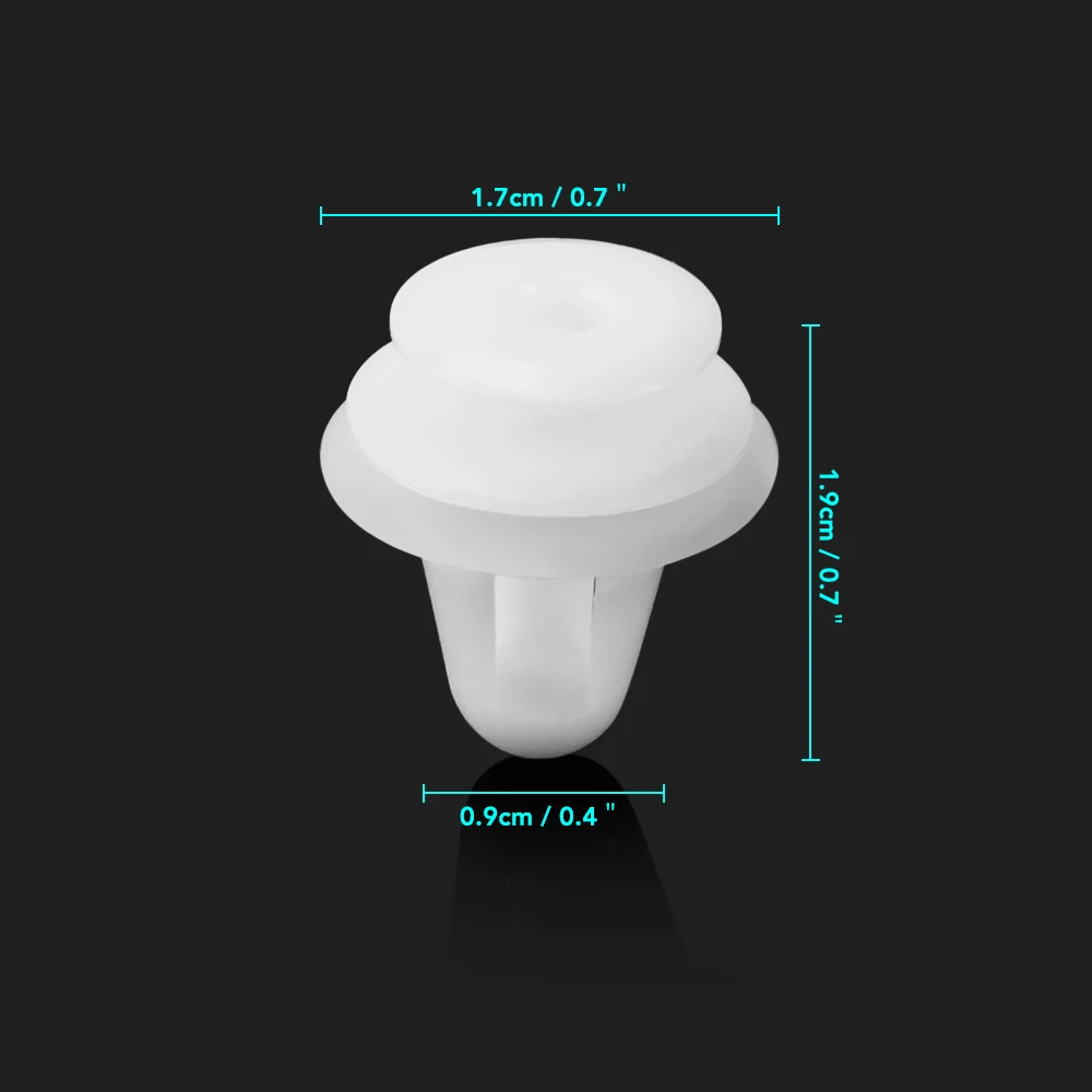 50pcs Auto Bumpers Hole Plastic Push Screw Rivet Door For Great Wall H6 H3 Voleex Florid Hover H5 C10 Voleex C30 Coolbear