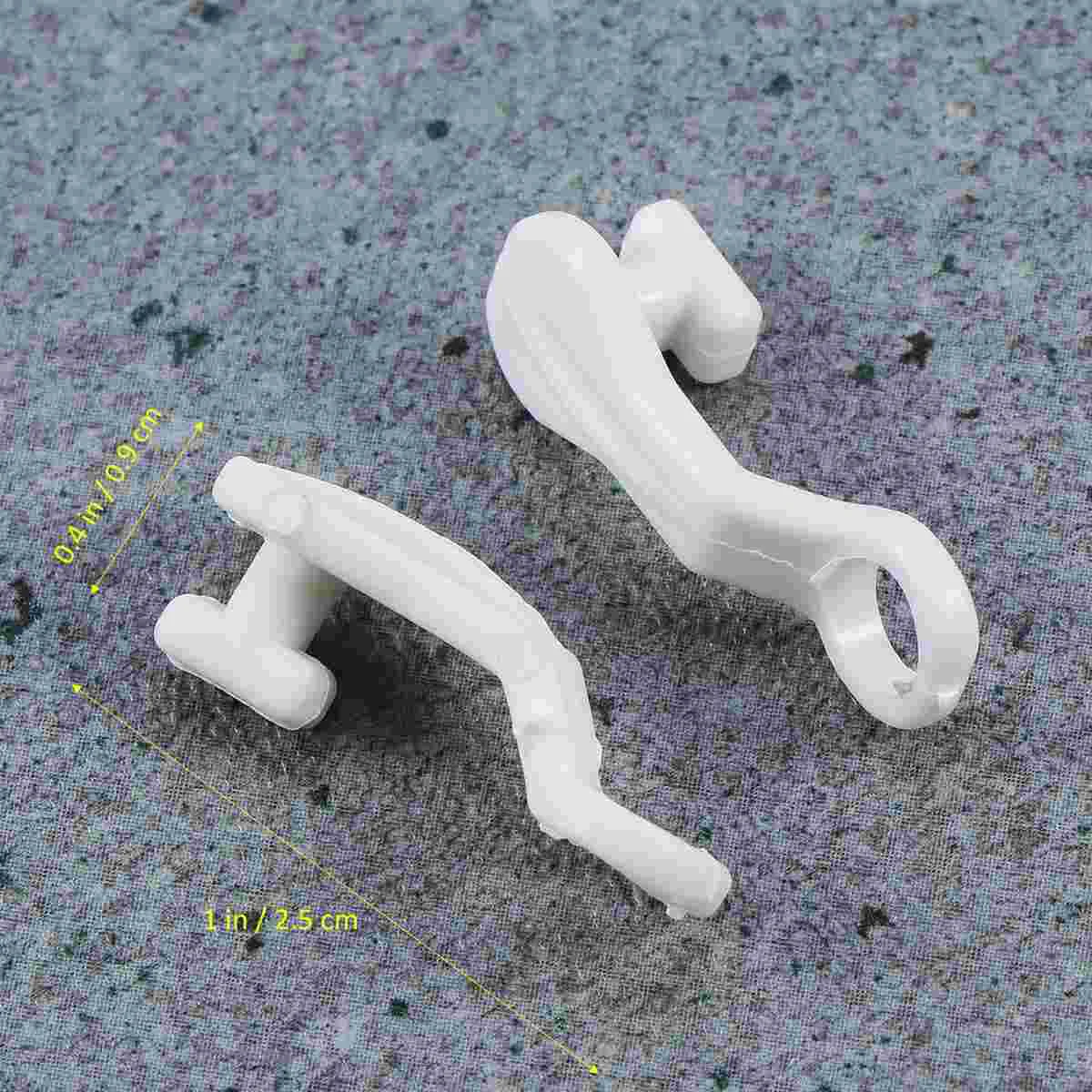 100 Pcs Rod Slides for Curatin Shape Curtain Rail Track Hooks Household Gilders