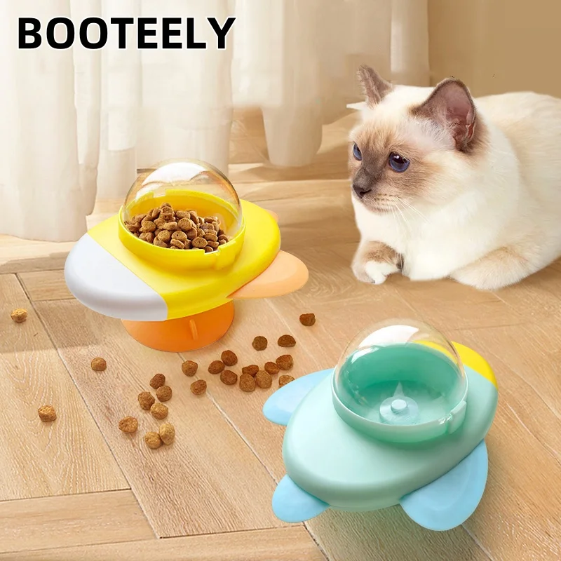 Interaktives Hunde- und Katzenspielzeug, automatischer Futter- und Leckerli-Spender, Cartoon-Enten-Design, Slow-Food-Snackspender für Hundetraining