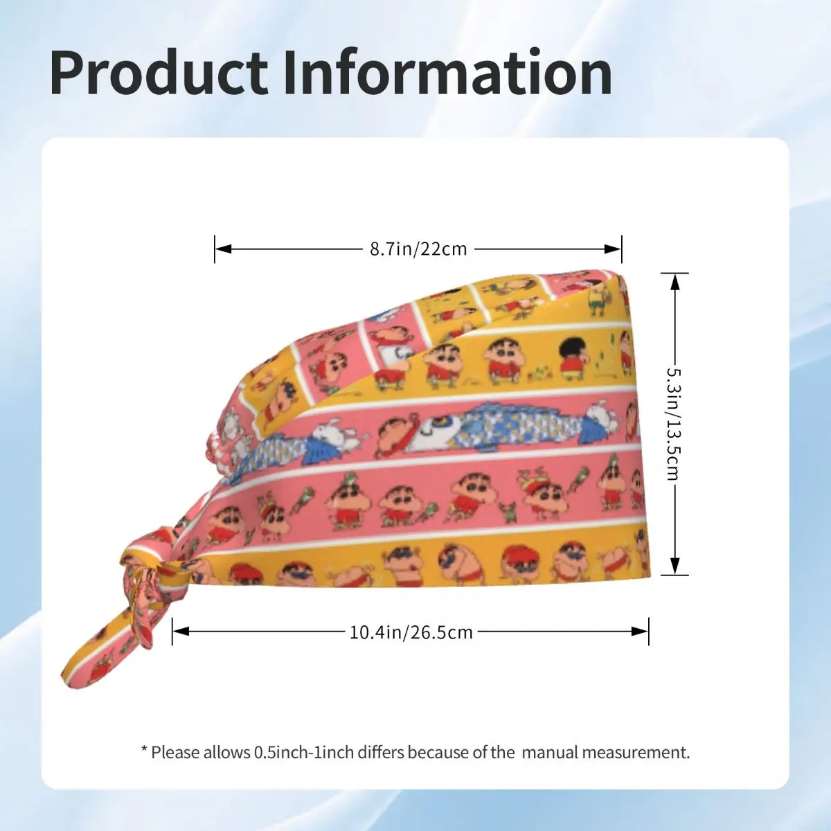 أقلام تلوين مخصصة شين تشانس لطيف أنيمي الموظفين الطبيين الدعك قبعة الرجال النساء طبيب التمريض قبعة جراحية فرك قبعات