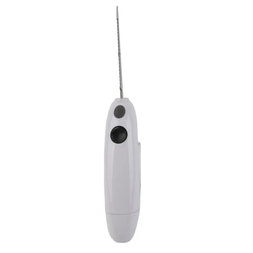 Plastic Stainless Steel Blades Electric Fillet Knife White Non Slip Grip Cordless Kitchen Knife Ergonomic Handle Battery Powered