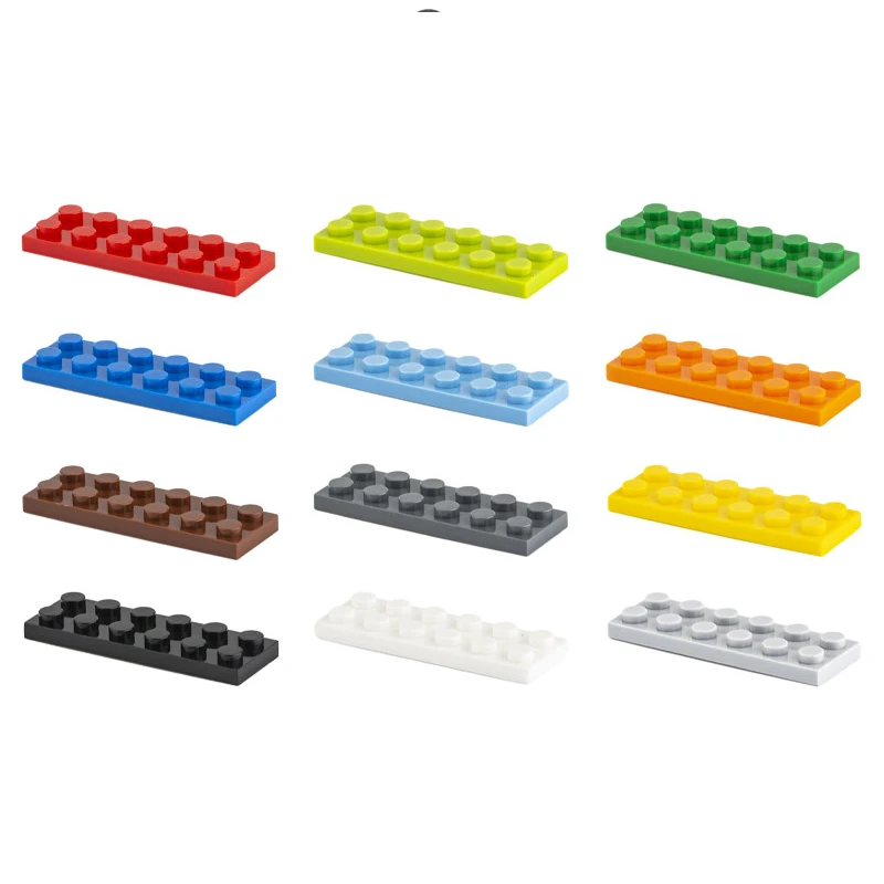 20PCS 3795 Size 2x6 Dot Plate MOC Assemble Particles DIY Building Blocks 2*6 Figures Bricks Educational Creative Toy for Kid