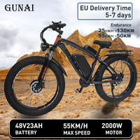 GUNAI GN88 Adult Electric Bike 2000W Electrical Road Bicycle 48V 23Ah Fatbike MTB E-bike 26\