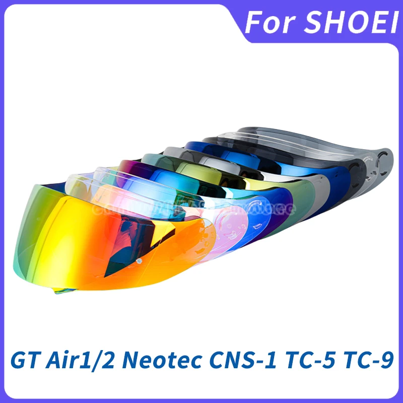 Motorcycle Helmet Visor Lens Plating Lens Case for Shoei GT-Air Gt Air2 Neotec CNS-1 CNS1 TC- 5 TC- 9 Helmet Night Vision Lens