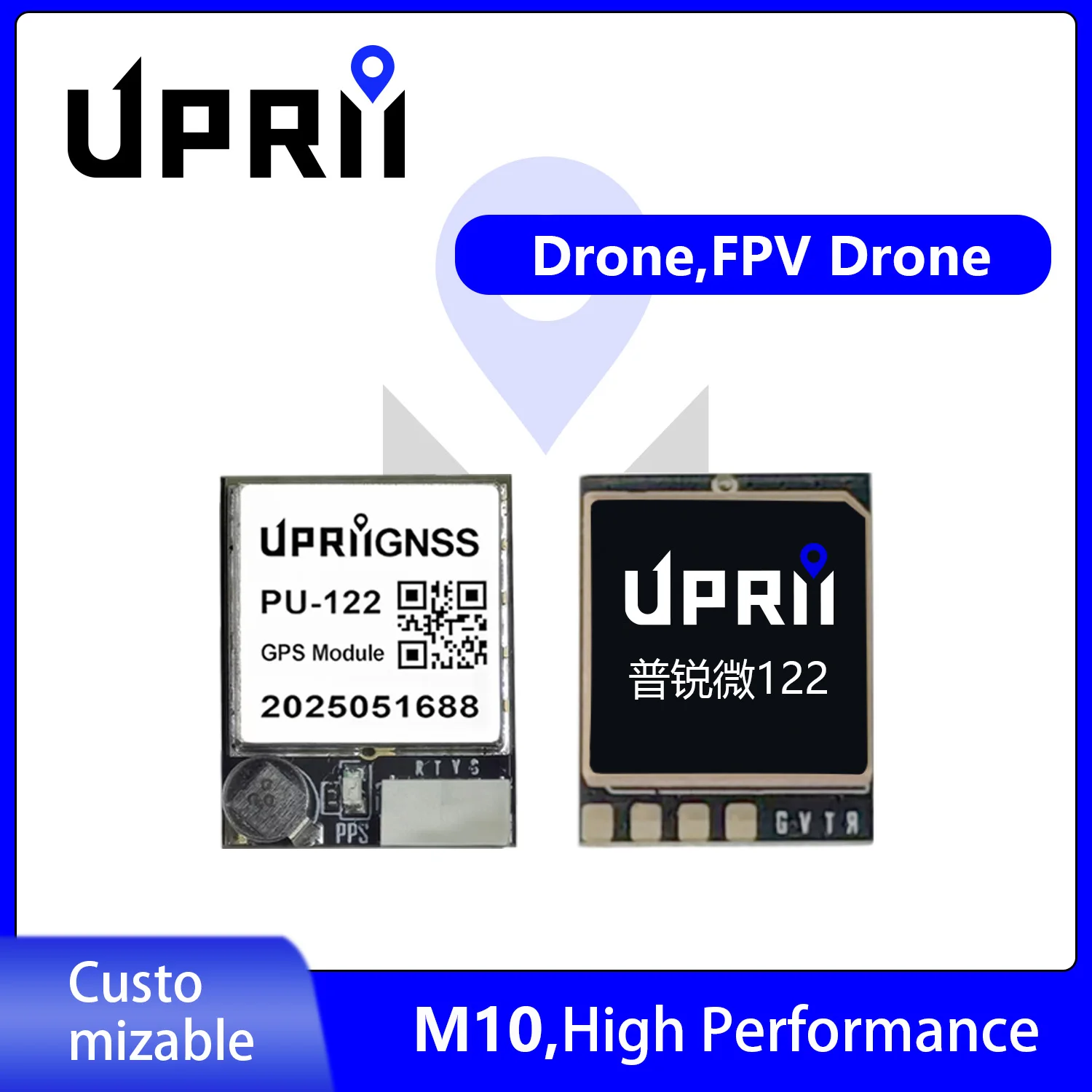 PU-122 M10GNSS GPS Module, Compatible with INAV Betaflight Ardupilot, Support GPS Galileo GLONASS BeiDou QZSS SBAS