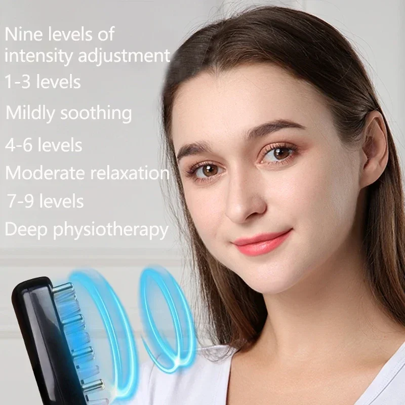 Z EMS Microcurrent Hair Care Comb Red Blue Light Electric Massager Household Scalp Care Device