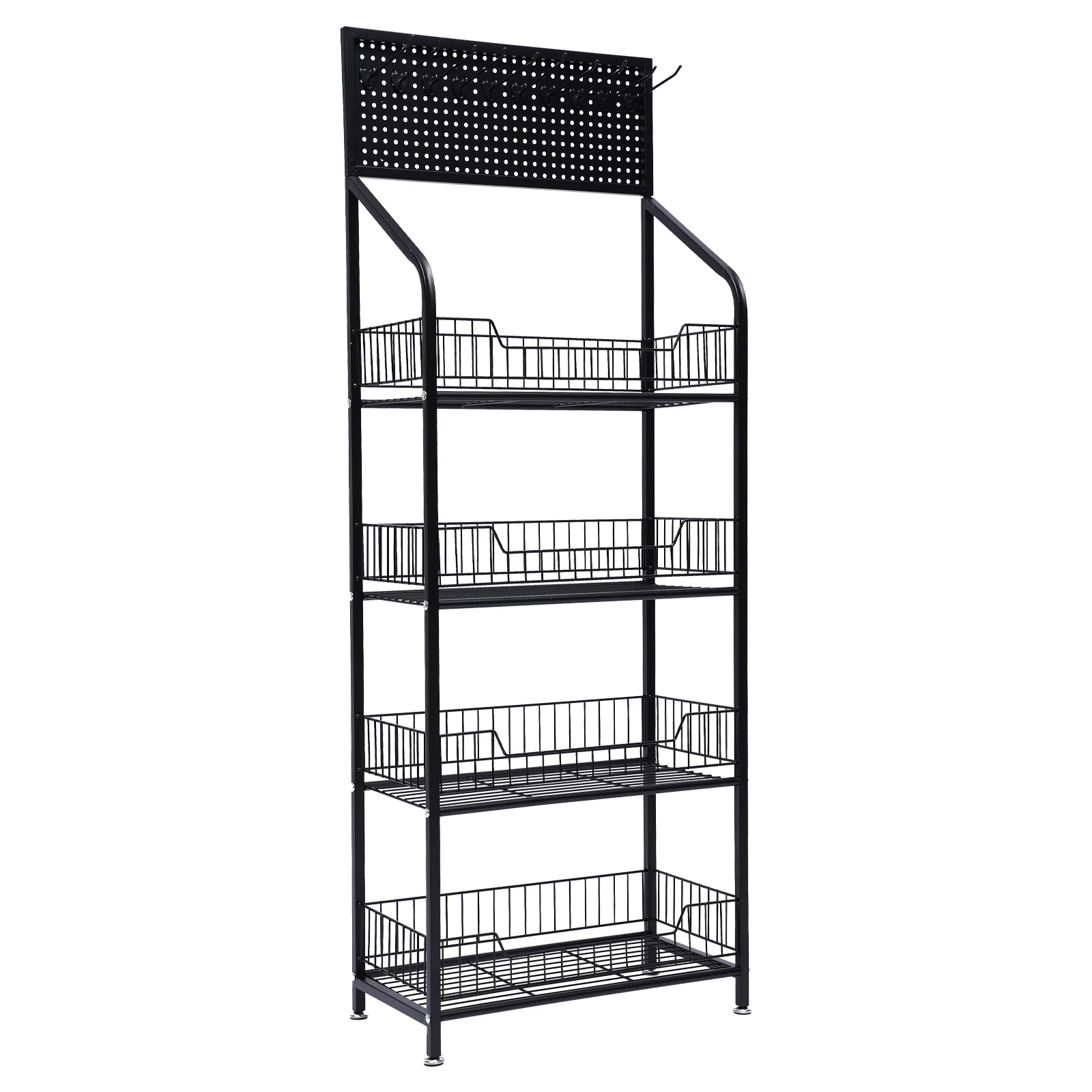 

Metal Racking Garage Shelving, Durable 4-Tier Design with Wheels, Heavy Duty Storage for Home and Store, Indoor/Outdoor Use