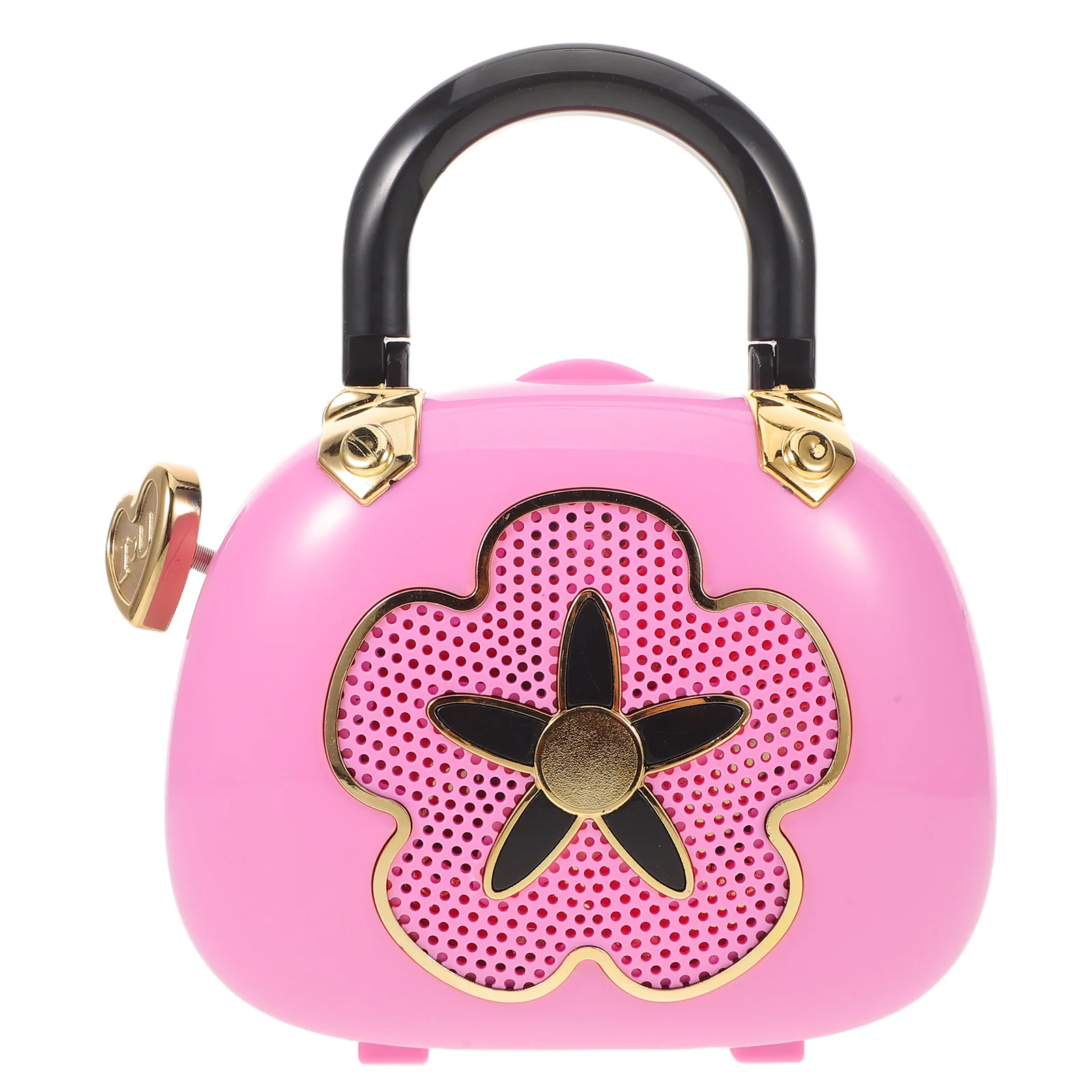 

Cute Musical Jewelry Box for Young Girls Rotating Ballerina Portable Pink Handbag Design Ideal Birthday Gift Ages 4-12