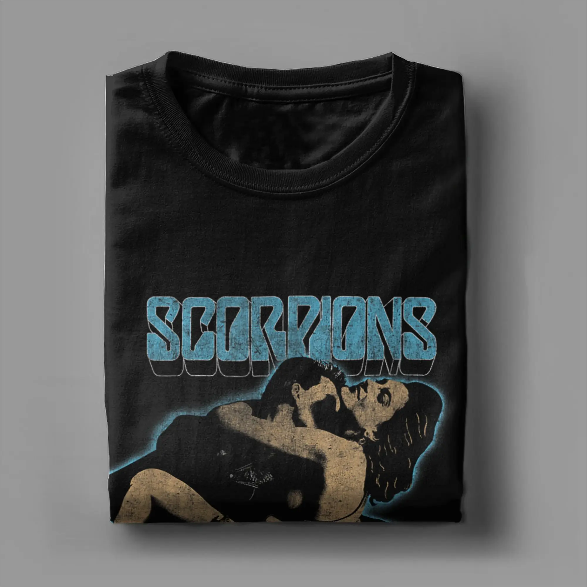 Camisetas First Sting Scorpions, camisetas de algodón, camiseta de manga corta estilo callejero de verano, camiseta con diseño Hippie con cuello redondo de talla grande 5XL
