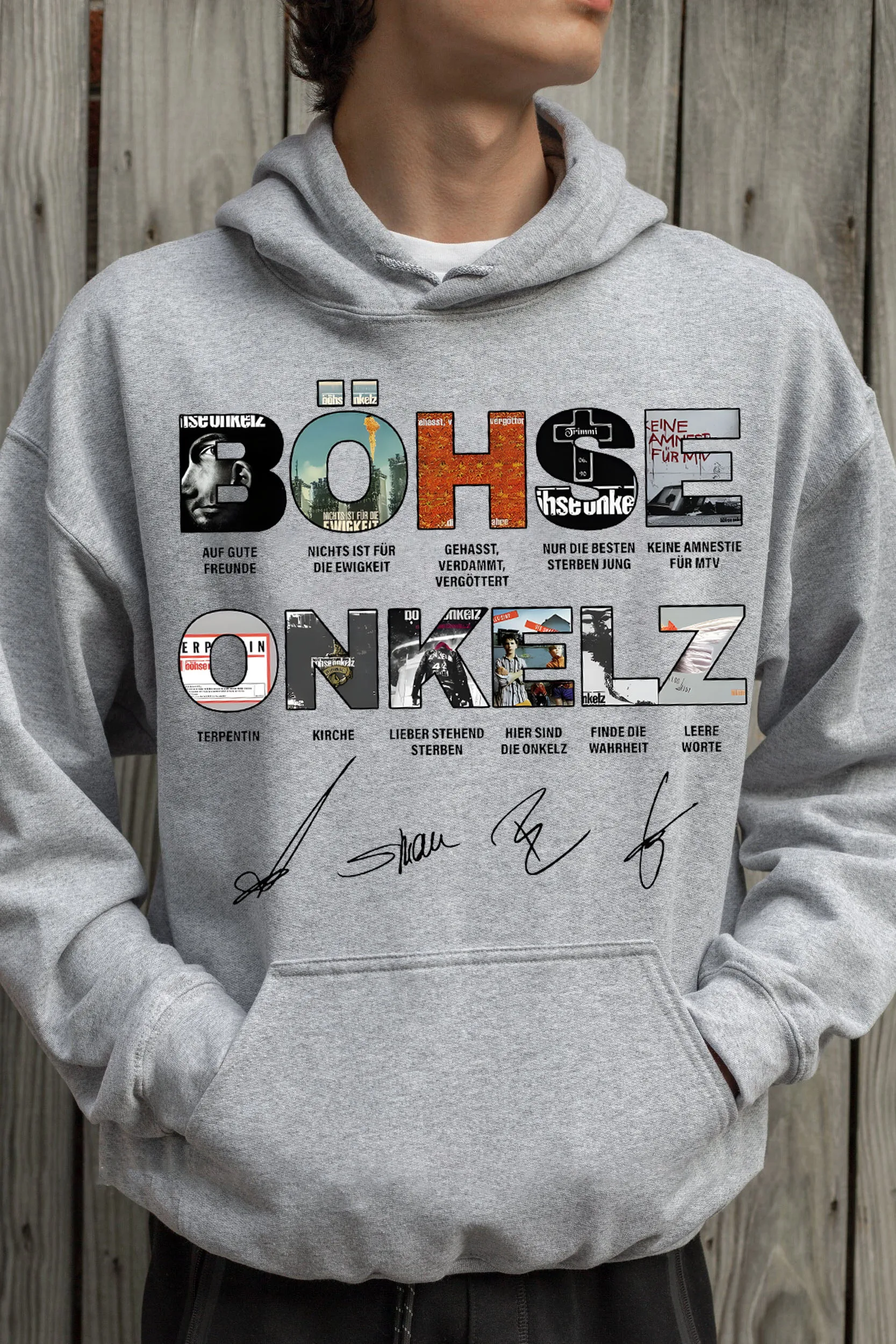 Rack and Roll Music Band Böhse OnkelzGlobal Tour Mercah sudaderas con capucha polar cálido hombres mujeres pulóver abrigos sueltos de gran tamaño sudadera