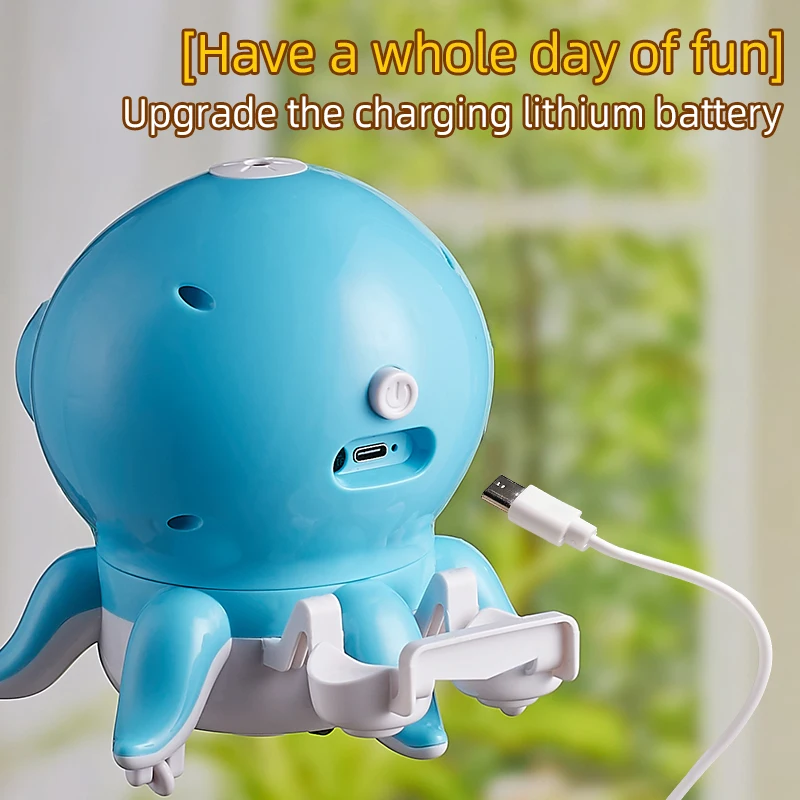 Dança polvo elétrico universal bonito divertido modelo crianças brinquedo soprador de bolhas máquina brinquedos para meninas meninos crianças presentes aniversário