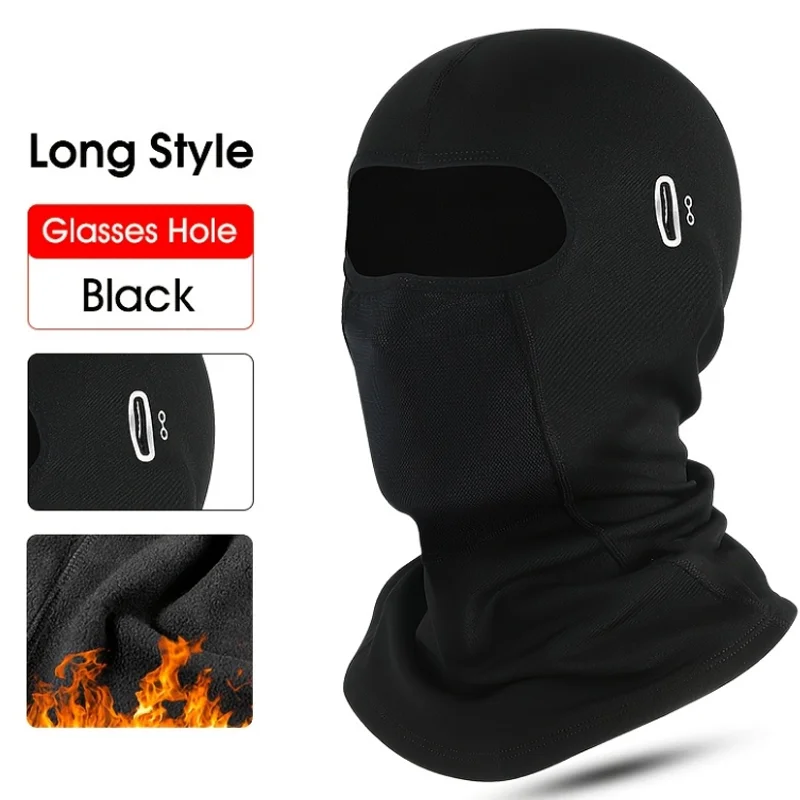 Máscara de invierno tipo pasamontañas, transpirable, resistente al viento, para usar debajo del casco de moto, cubre la cara, unisex, cálida, de secado rápido y protege el cuello.