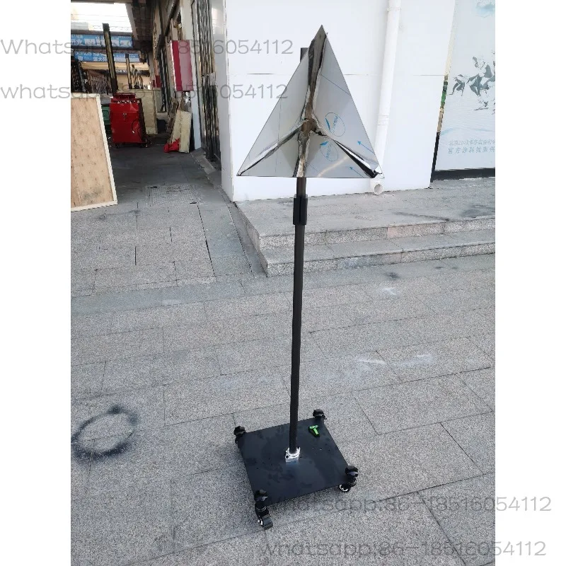 Carbon fiber anti-jamming bracket retractable 2m high radar angle reflector 250mm right angle edge