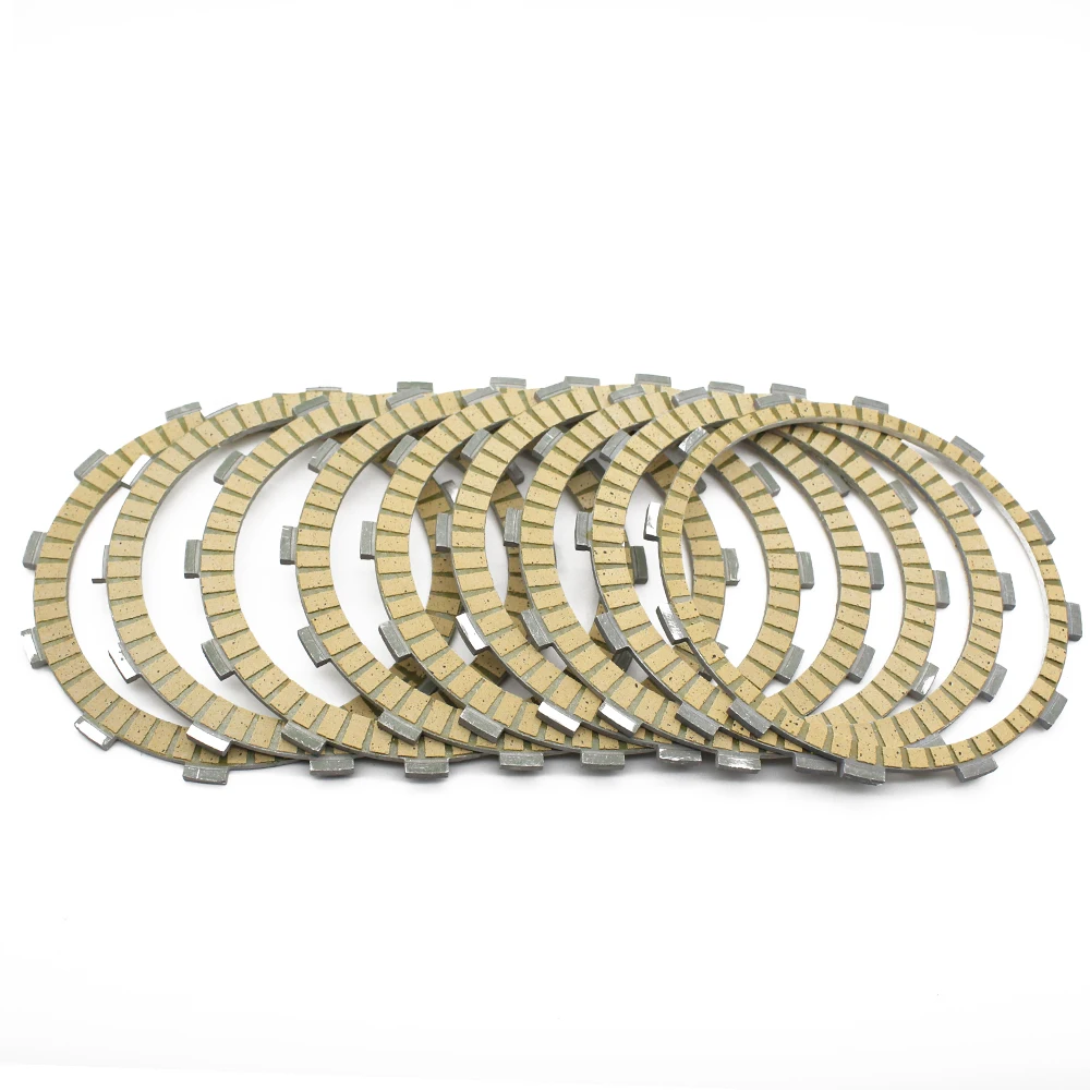 Motorcycle Engine Parts 9Pcs Clutch Friction Plates Kit For Suzuki GSF1250 Bandit 1250 ABS GSF1250A GSF1250S GSF1250FA 2007-2014