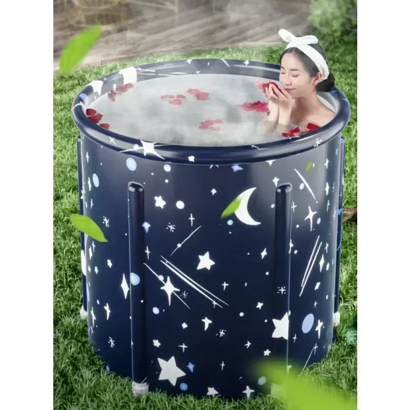 Inflatable Folding Large Bath PVC Portable Bathtub Folded Bucket Adult Tub Baby Children Bathroom Thickening SPA Tubs For Adults