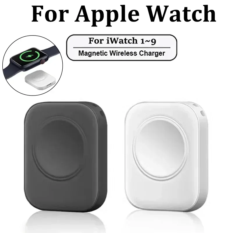 

Portable Magnetic Watch Wireless Fast Charger for iWatch series 9 8 7 6 5 SE Type C convert Charger for iWatch Series 6 5 3 2 1