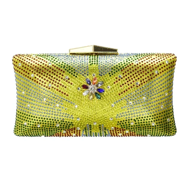 

Multicolored Black Women Evening Bags and Clutches for Formal Party Rhinestone Handbags Bridal Wedding Purses