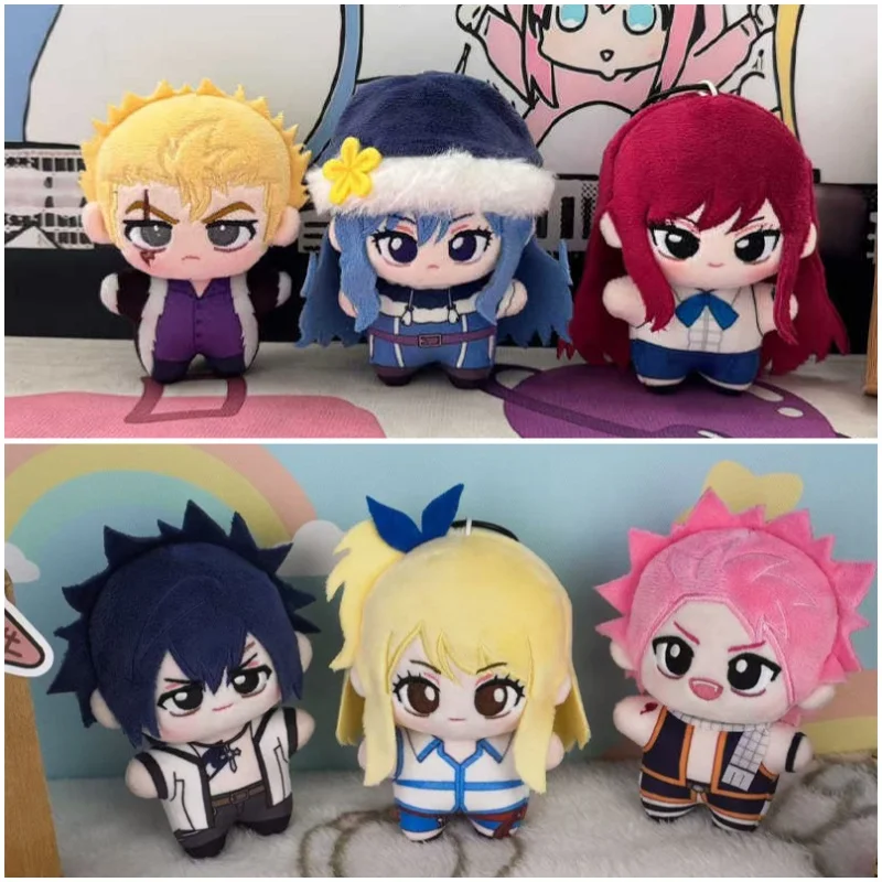 

Мягкая плюшевая игрушка-брелок в форме морской звезды 10 см с Луси Грей и Нацу из аниме Fairy Tail, коллекционный кулон для сумки, для любителей аниме