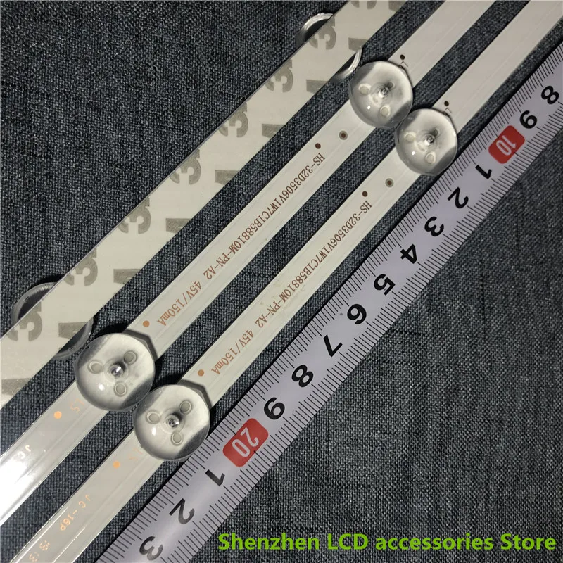 สำหรับ LED32B3060C RH-D32071235-334AS-M 59ซม.7LED 6V 32นิ้วใช้อลูมิเนียม100% ใหม่ LCD TV Backlight บาร์