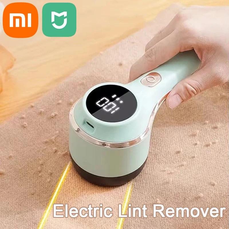 Xiaomi Mijia New Electric Lint Remover with LED Digital For Clothing Hair Ball Trimmer Fuzz Pellets Clothes Sweater Fabric Fluff