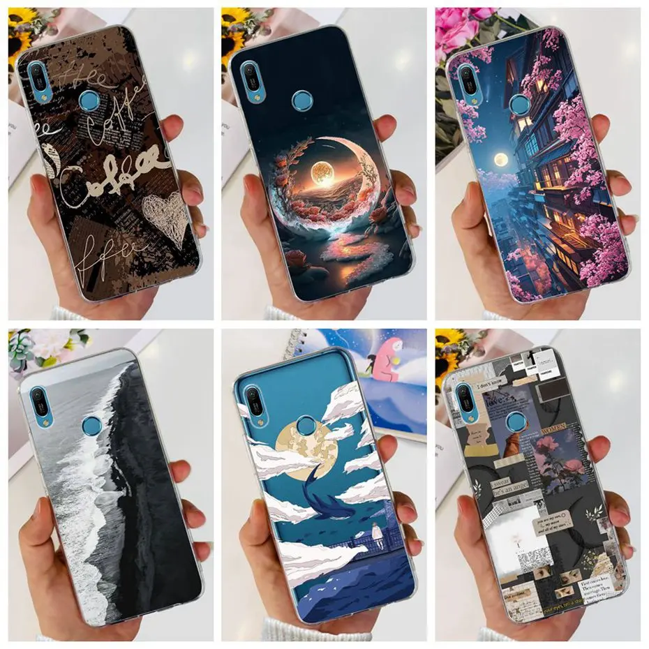 2024 New Fashion Case For Huawei Y6 (2019) / Y6 Prime (2019) / Y6 Pro (2019) MRD-LX1 LX2 LX3 Soft Silicone TPU Phone Cases